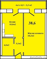 Квартира 39м.кв. от застройщика за 850000руб - Изображение #1, Объявление #678098