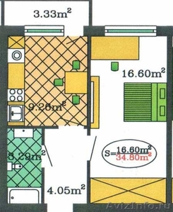 Продам в Краснодаре: 1 к.кв р-н ул Московская и ул .Солнечная за 870 000 руб. - Изображение #1, Объявление #340777