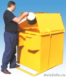 Контейнер полуавтомат для твердых бытовых отходов емкс. 0,75 куб.м - Изображение #1, Объявление #467630