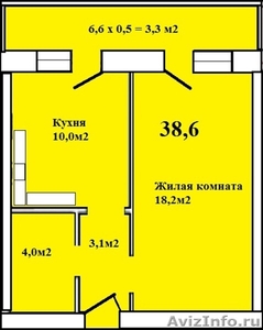Квартира 39м.кв. от застройщика за 850000руб - Изображение #1, Объявление #678098