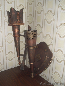Светильник-"Факел",выполненный в средневековом стиле. - Изображение #3, Объявление #824884