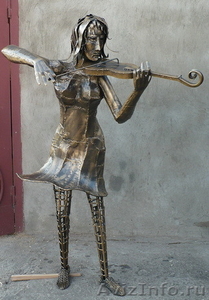 Скульптура"Девочка и скрипка" - Изображение #1, Объявление #967050