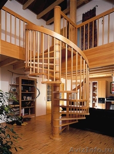 Лестницы деревянные винтовые, на косоуре - Изображение #4, Объявление #1032695