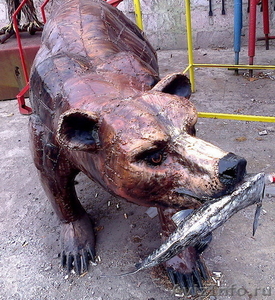 Скульптура металлическая"Медведь" - Изображение #1, Объявление #967054