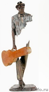 Скульптура креативная из металла"Старый музыкант" - Изображение #1, Объявление #1315020