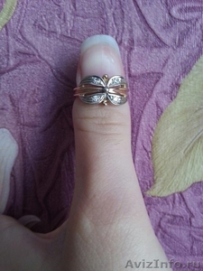 Продам золотое кольцо с бриллиантами 583 пробы - Изображение #1, Объявление #1325599